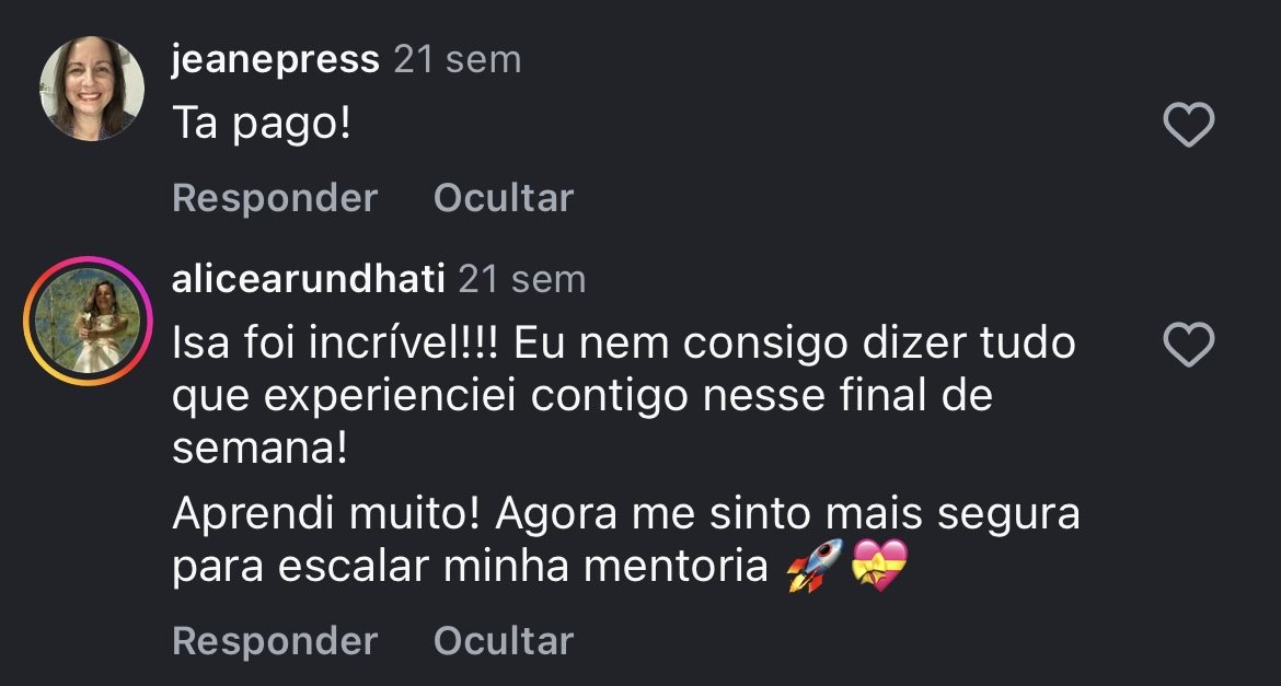 Depoimento de aluna 10