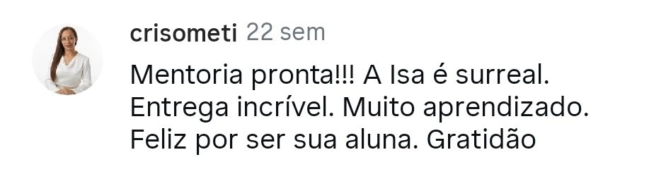 Depoimento de aluna 17