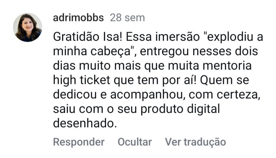 Depoimento de aluna 19