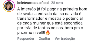 Depoimento de aluna 3