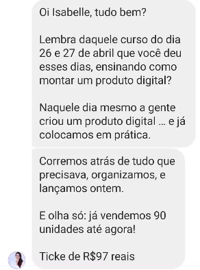 Depoimento de aluna 6