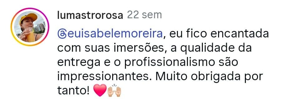 Depoimento de aluna 8